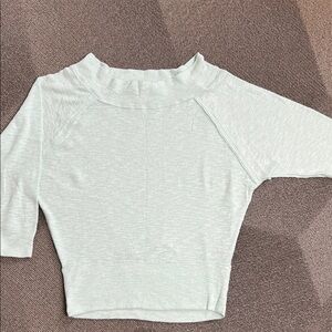 We the Free Mint Green Top off Shoulder Medium